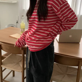 Zeno Striped Rugby Oversized Polo Shirt