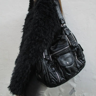 Soft Leather Two-Way Bag