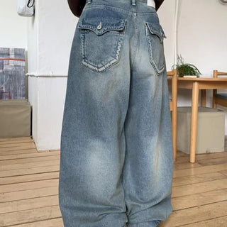 [OOTJ] Rope Wide Denim Pants
