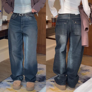 Brells Hip Pocket Semi-High Wide Pants