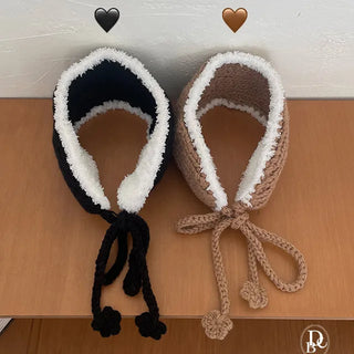 Stiff Fur Knit Earflaps