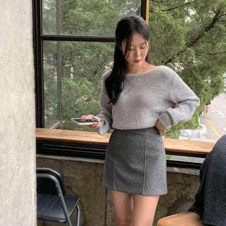 Handel Loose Fit Boat Neck Mesh Knit