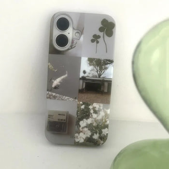 Slot White Mood Aesthetic Hard iPhone Case