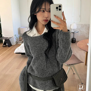 Mic Alpaca Asymmetrical Strap Knit
