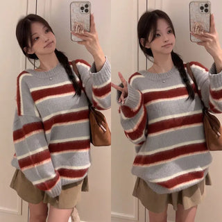 Saltier Striped Loose Fit Knit [15% Wool]
