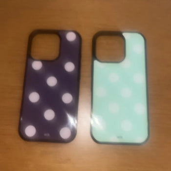 Tisci Polka Dot Color Block Epoxy iPhone Case