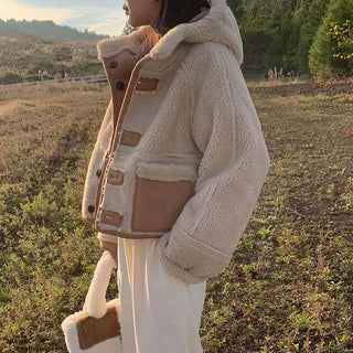 Chai Reversible Short Shearling Jacket