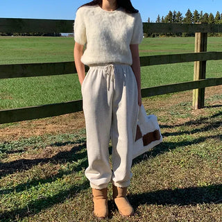 Deli double-brushed jogger pants