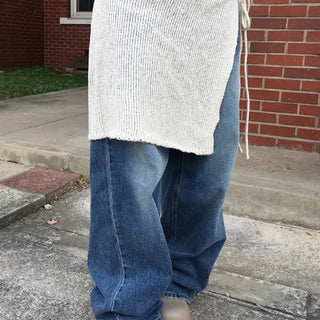 Knit wrap skirt