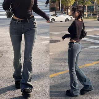 Melburnu Buckle Low Bootcut Pants