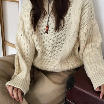 Hooded Cable Knit