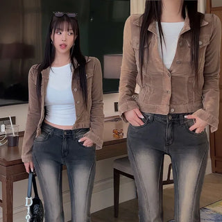Ariken Corduroy Crop Jacket