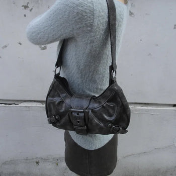 Buckle Mini Shoulder Bag (2 colors)