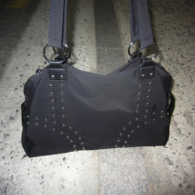 Stud shoulder bag