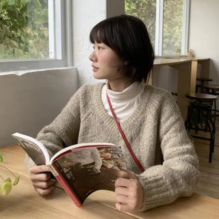Plan Thick Alpaca V-Neck Knit