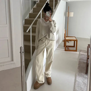 Hippie corduroy wide pants