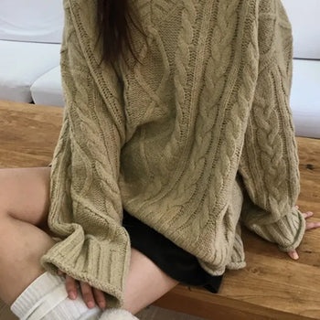 Cable Knit Rolling Knit