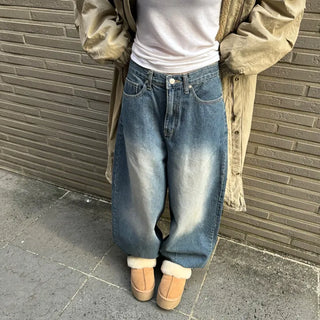 [Lower Body Cover] Boy Wide Oversized Denim Long Pants