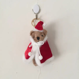Scruffy Christmas Santa Keyring