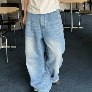 [UNISEX] Catbrush Big Balloon Denim Pants