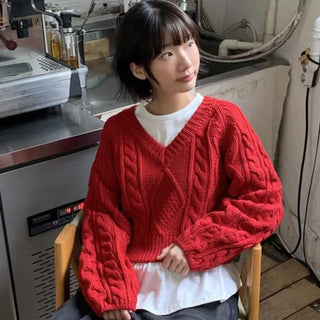Hanti V-neck V-knit