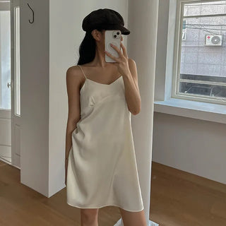 Silk bustier dress