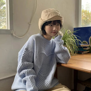 [UNISEX] Kire Heart Round Cable Knit