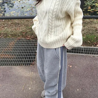 Double-brushed track training pants