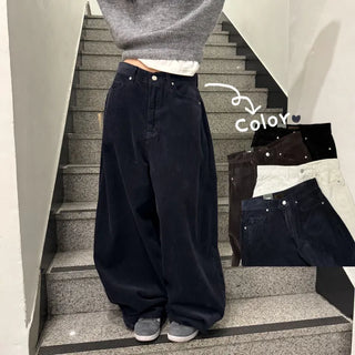 [Warm/Fit Guaranteed] Corduroy Big Mega Cotton Wide Long Pants