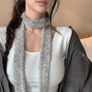 Zephyt Boucle Long Muffler [20% Wool]