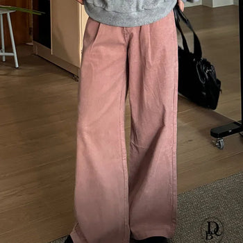 Breez Corduroy Bootcut Pintuck Cotton Pants