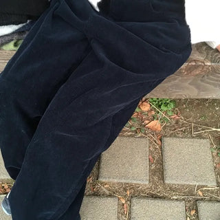 Corduroy Straight Wide Pants