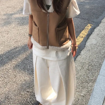 Muffin Suede Mustang Vest
