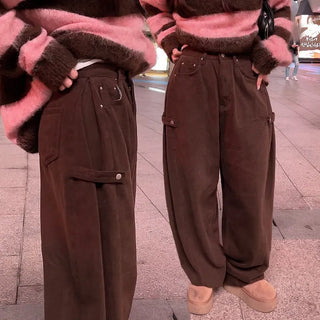 Gepetto Side Pintuck Wide Pants [Double Brushed]