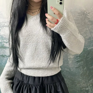 Clara Boucle V-Neck Knit