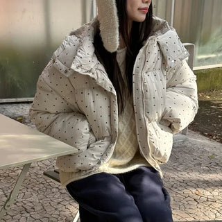 Daisy Flower Hooded Padded Jumper 3 Colors