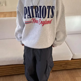 Patriots Double-Fleece Oversized Sweatshirt
