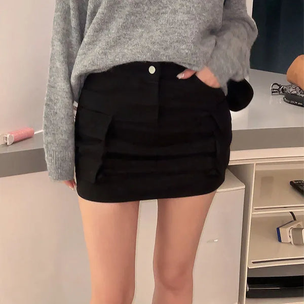 Burdil Cargo Mini Skirt