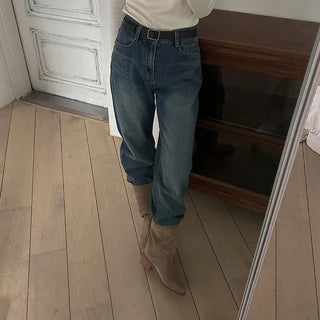 Wenz Washed Brushed Denim Pants