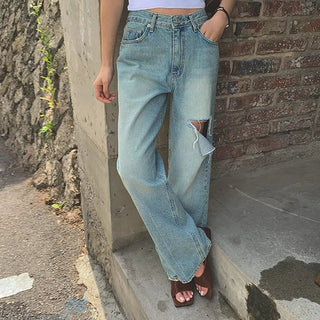 Billet woven vintage denim pants