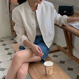 minimal blouson jacket