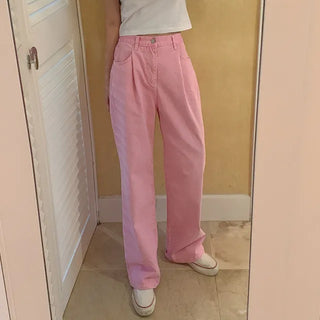Popsicle Color Elastic Pants