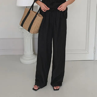 Tail washer elastic pants