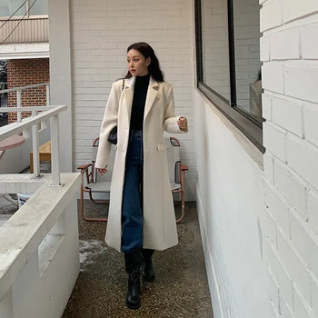 Outer Simple Maxi Coat