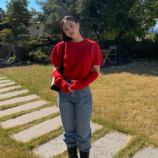 Serene Brush Straight Denim Pants