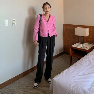 Basic Perfect Fit Pintuck Slacks