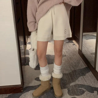 Toast knit elastic shorts