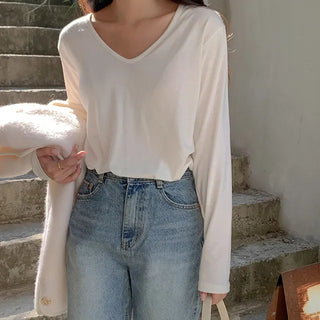 Basic fleece-lined T-shirt