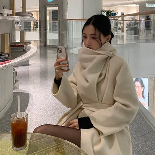 Laura Turtleneck Shawl Collar Handmade
