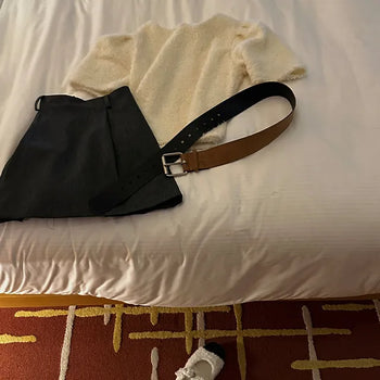 Bold Square Buckle Belt